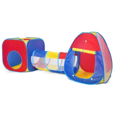 Pop op telt - Telt - 255x80x90 cm - Sæt med 2 telte og tunnel