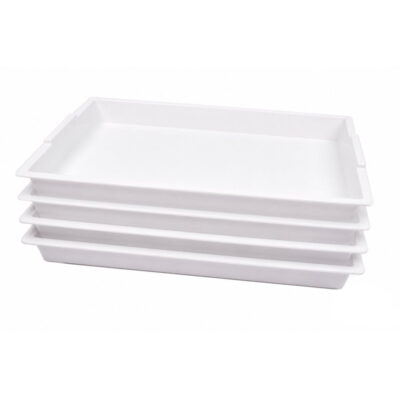 Plastbakker - 4 stk. 40,5 x 30,5 x 4 cm.