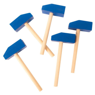 Hammermosaik træhammer - 5 stk