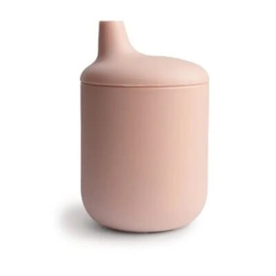 Mushie Silikone Sippy Kop Blush