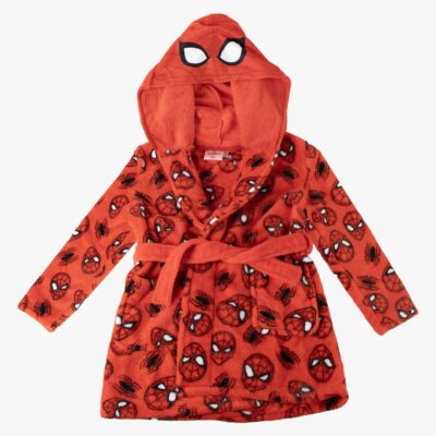 Marvel Spider-Man Badekåbe, Rød, 5 år