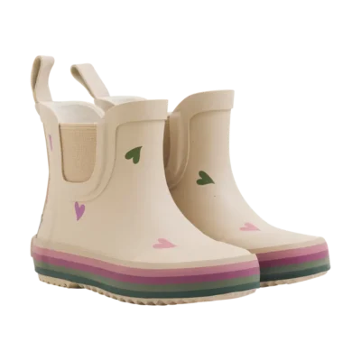 Korte Gummistøvler - W. Badges - White Pepper - 26