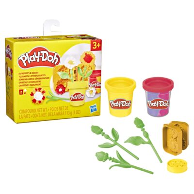 Play-Doh Lil Flowers blomstersæt - 2 bøtter - 113 g