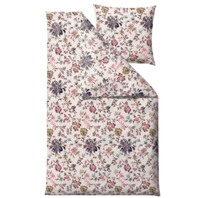 Sengetøj - 100% bomuldssatin - Södahl Tapestry - Rosa blomster