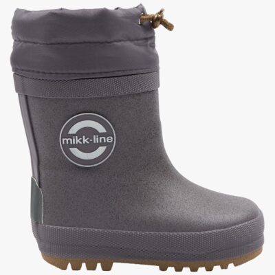 Mikk-Line Glitter Barefoot Forede Gummistøvler, Shark, 24, Termostøvler børn