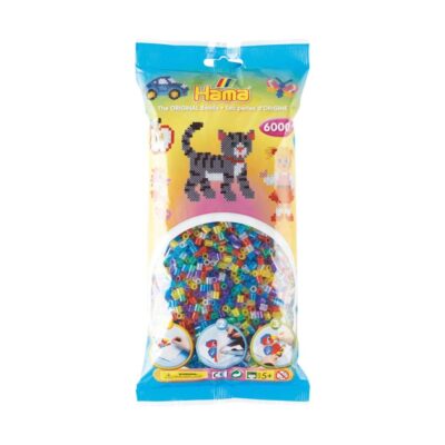 Hama Perler Midi 6000 stk Gennemsigtig Glitter Mix (205-54)