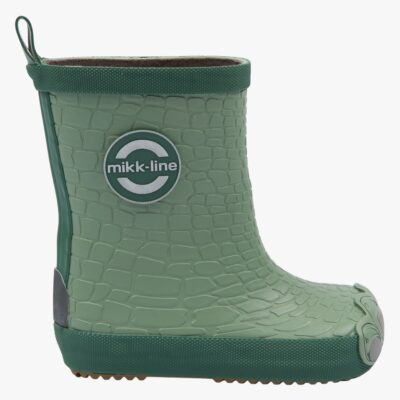 Mikk-Line Barefoot Dragon Gummistøvler, Green Milieu, 26