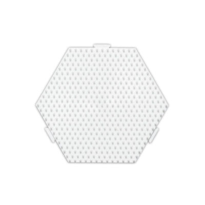 Hama Perleplade Midi - Sekskant Medium 12,5x11,5 cm - Hvid (329) - Samlefunktion