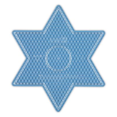 Hama Perleplade Midi - Stjerne Stor 14,5x16,5 cm - Gennemsigtig (269TR)