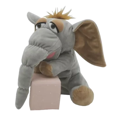 Elefant (mammut) hånddukke 25 cm.