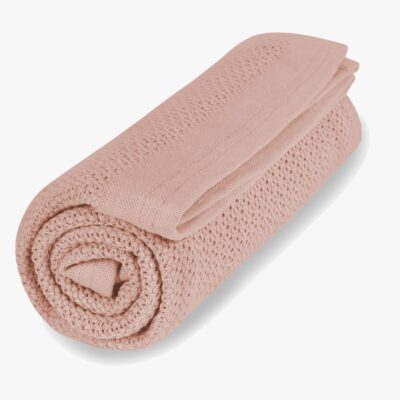 Vinter & Bloom Soft Grid Babytæppe, Cloud Pink