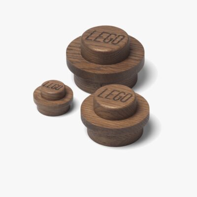LEGO 1x1 Træknager, Oak Dark Stained