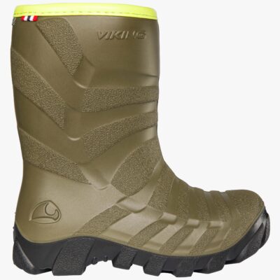 Viking Ultra Forede Gummistøvler, Khaki/Sort, 38