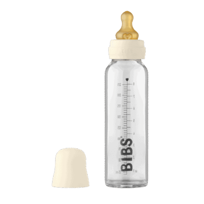 Bibs Glassutteflaske - Latex 225ml Ivory