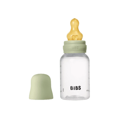 Bibs Baby Flaske Rund Latex 1 Pack 150 ml Slow Flow Sage
