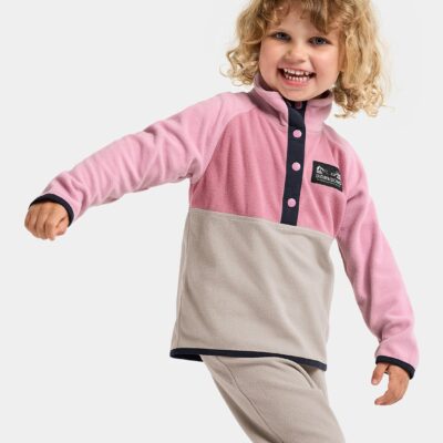 Didriksons Monte Fleecetrøje, Heather Pink, 100