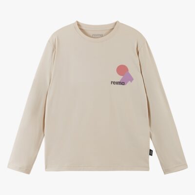 Reima Inista BugProof Langærmet T-shirt, Birch Beige, 140