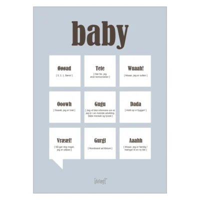 Plakat - Citat Baby A3