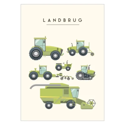 Plakat - Landbrugsmaskiner A3