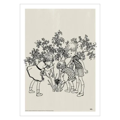 Plakat - Astrid Lindgren - Lotta - fugle rede 50x70