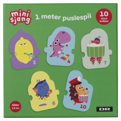 DR Minisjang 1 meter puslespil med 10 brikker
