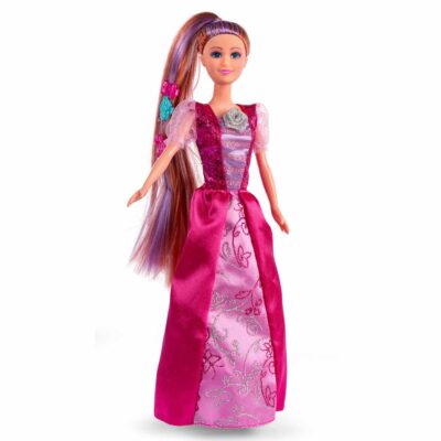 Judith eventyrprinsesse 29 cm - Prinsessedukke med lyserød kjole
