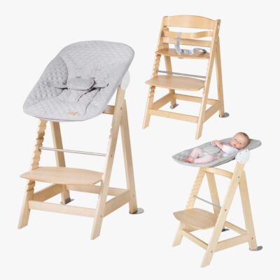 Roba Born Up 2-in-1 Højstol, Natural/Grey