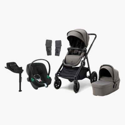 Beemoo Pro Multi 2 Duovogn inkl. Cybex Aton B2 i-Size Autostol Baby & Base, Mocha Grey