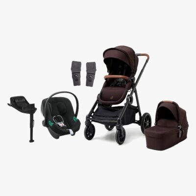 Beemoo Pro Multi 2 Duovogn inkl. Cybex Aton B2 i-Size Autostol Baby & Base, Espresso Brown