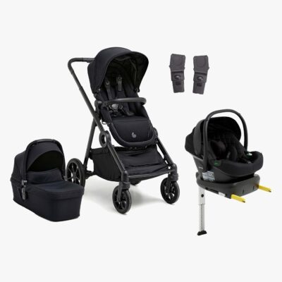 Beemoo Pro Multi 2 Duovogn inkl. Route i-Size Autostol Baby & Base, Coffee Black/Black Stone