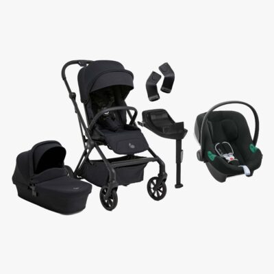 Beemoo Pro Twist Duovogn inkl. Cybex Aton B2 Autostol Baby & Base, Coffee Black/Volcano Black