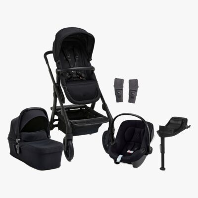 Beemoo Pro Max Duovogn & Cybex Aton B2 i-Size Autostol Baby inkl. Base, Coffee Black