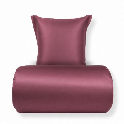 Bambus dobbelt sengetøj 200x220 cm - 100% bambus - Bordeaux satinvævet