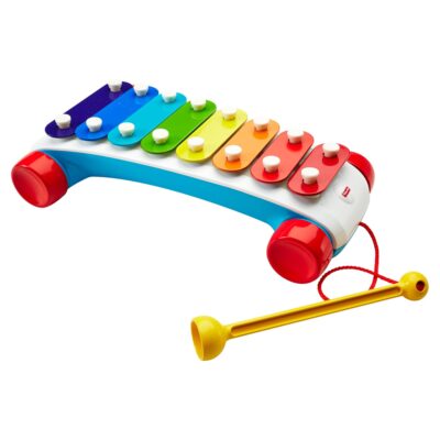 Fisher-Price klassisk xylofon med 8 tangenter og træksnor - 31 cm