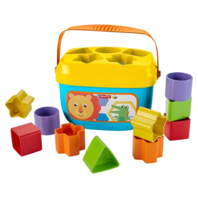 Fisher-Price Baby's First Blocks puttekasse med 10 klodser