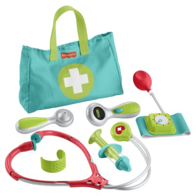 Fisher-Price lægesæt med lægetaske og doktorudstyr - 7 dele
