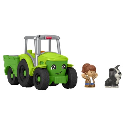 Fisher-Price Little People musikalsk traktor med bonde og hund - 25 cm