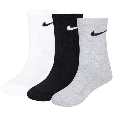 Nike Strømper - Cushioned - 3-Pak - Hvid/Sort/Grå