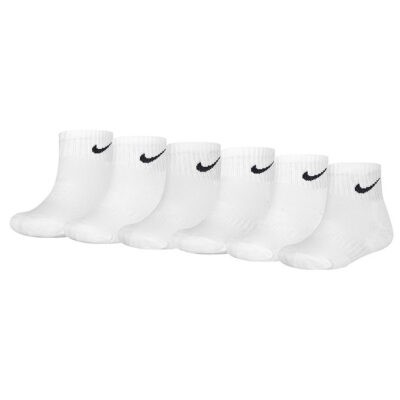 Nike Ankelstrømper - Cushioned - Dri-Fit - 6-Pak - Hvid