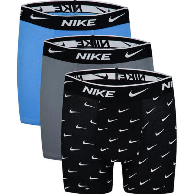 Nike Boxershorts - Dri-Fit Everyday - 3-Pak - Sort/Grå/Blå