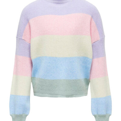 Kids Only Bluse - Strik - Noos - KogSandy - Lavendula/Roseate