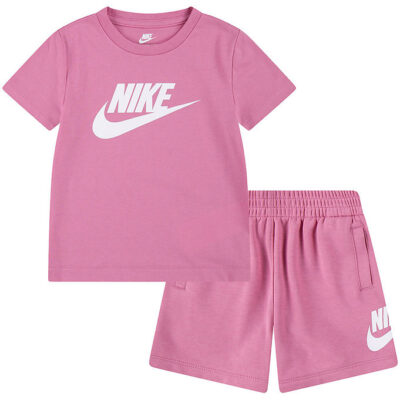 Nike Shortssæt - T-shirt/Shorts - Magic Flamingo