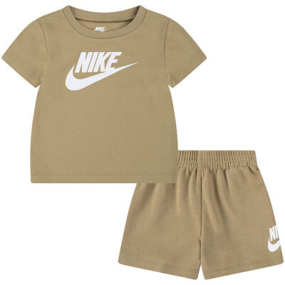 Nike Shortssæt - T-shirt/Shorts - Parachute Beige