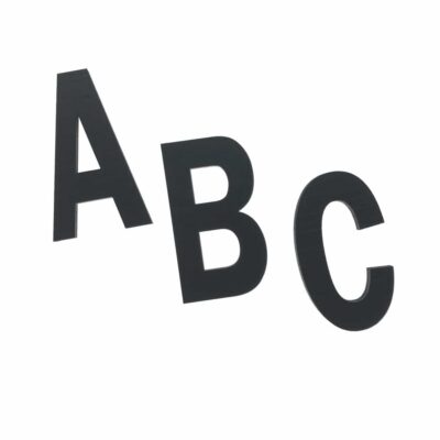 Alfabet A-Å - Sort