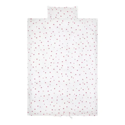 Vanilla Copenhagen - Sengetøj Baby - Lady Lovebug - Milk - 70 x 100 cm, 40 x 45 cm