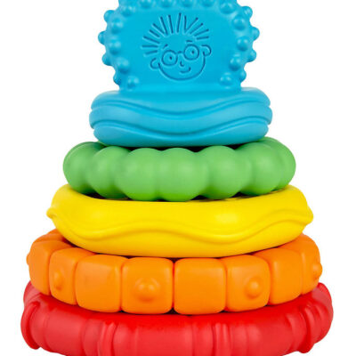 Baby Einstein Stable- og Bidelegetøj - Stack & Teethe - Multi-te