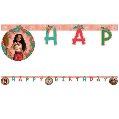 Decorata Party Happy Birthday Banner - Moana II