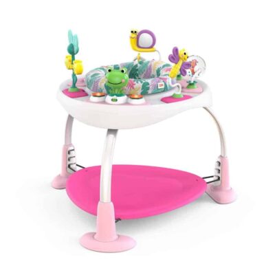 Bounce Bounce Babyâ„¢ 2 - i - 1 Legetrampolin og Bord Pink