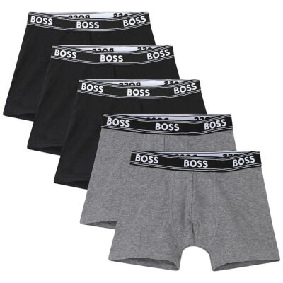 BOSS Boxershorts - 5-pak - Sort/Gråmeleret