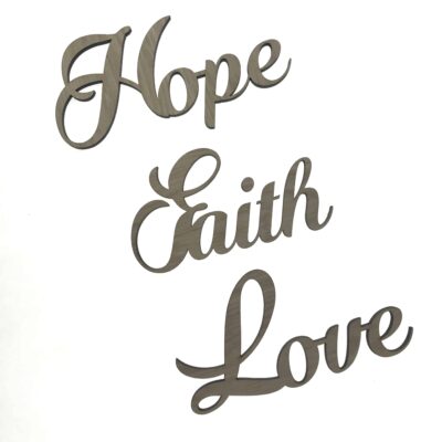 Hope Faith Love - egetræ